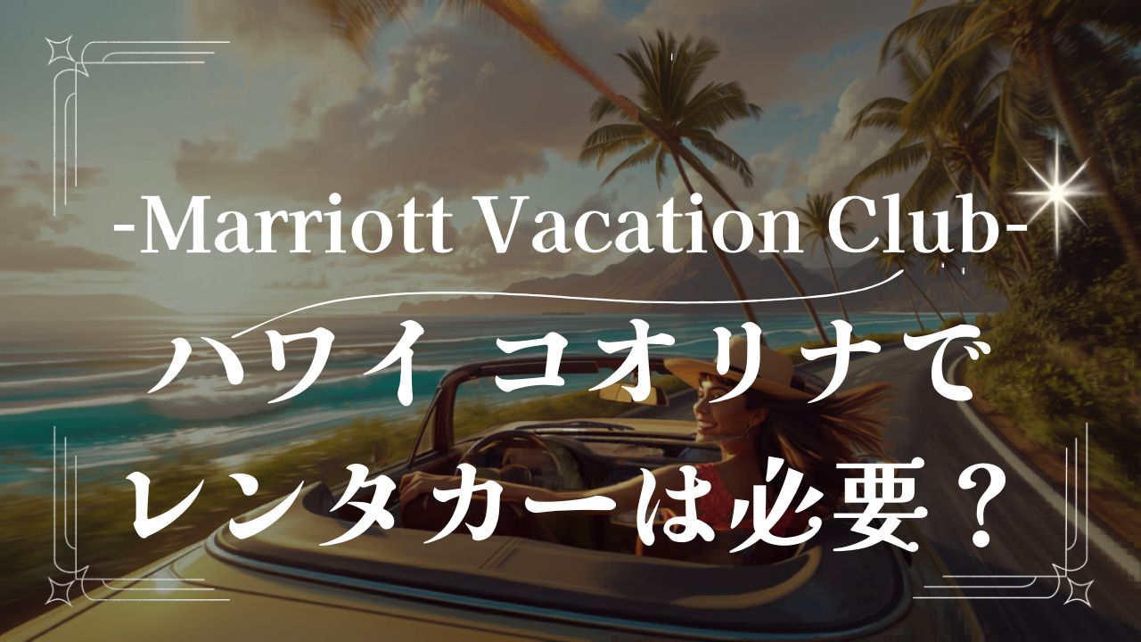コオリナ　レンタカー　必要